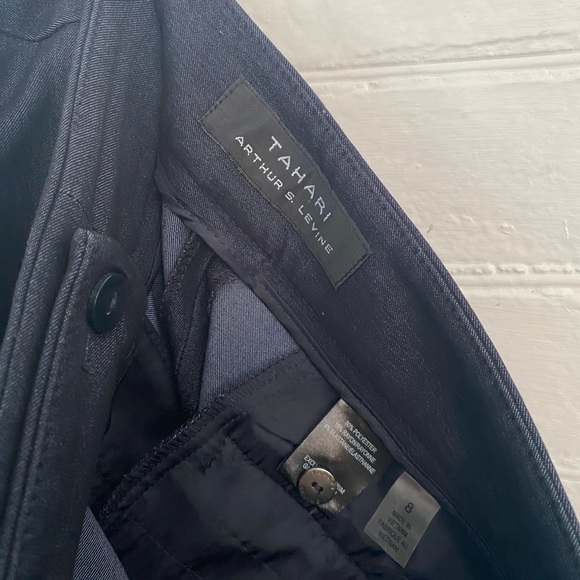 TAHARI suit. Styled with oversized belted blazer look. - Picture 10 of 11